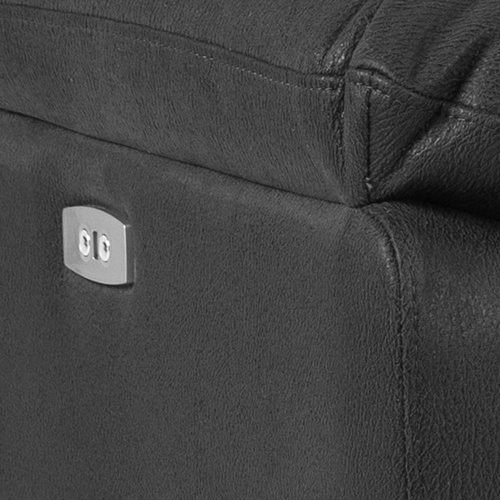 Sofa 3 osobowa Rana szara nowoczesna z regulowanym oparciem do salonu Actona Barry fabric