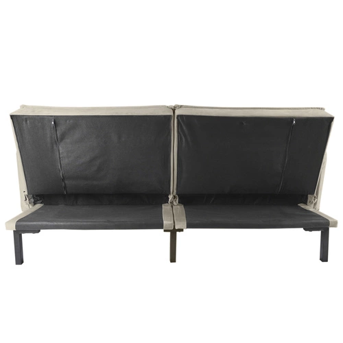 Sofa rozkładana Canif Velvet szara nowoczesna dwuosobowa do salonu i małego mieszkania Intesi