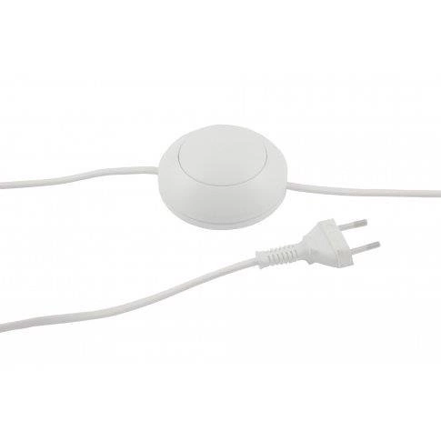 Lampa podłogowa drewniana HAITI granatowa z abażurem do salonu i sypialni Lysne