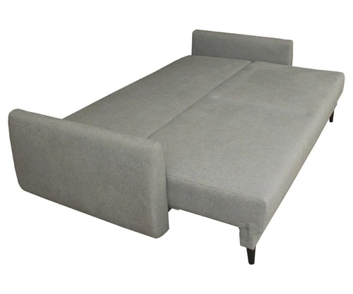 Sofa rozkładana Forn Intesi szara z funkcją spania i pojemnikiem do salonu styl skandynawski