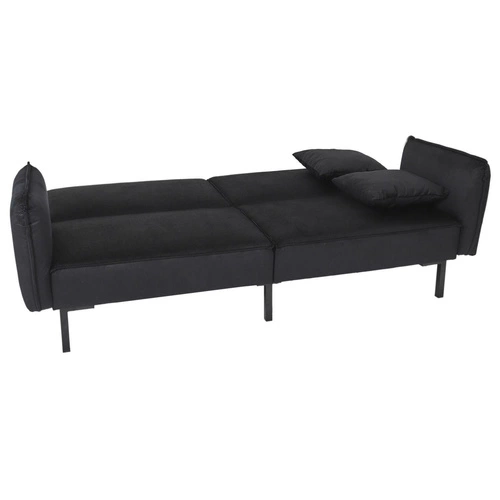 Sofa rozkładana Giulia czarna nowoczesna z funkcją spania do salonu i pokoju młodzieżowego