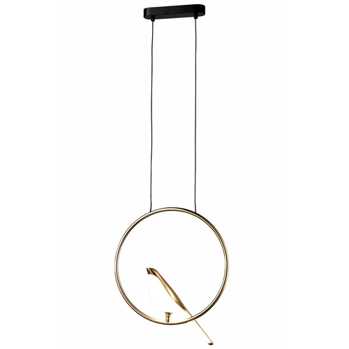 Lampa wisząca TIT LED złota 35 cm