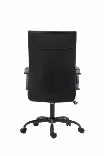 Fotel biurowy ergonomiczny Sorpreso czarny skórzany obrotowy z podłokietnikami TILT do biura