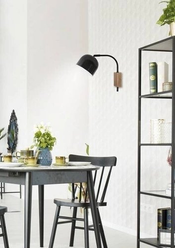 Kinkiet ścienny Rupi czarny nowoczesny metalowy do sypialni i salonu Candellux Lighting