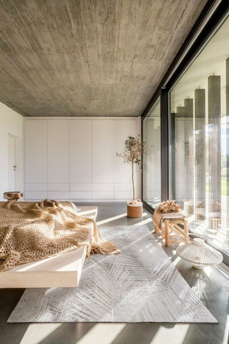 Dywan nowoczesny Java Ivory 160x230 szary wełniany do salonu łatwy w czyszczeniu Magic Home