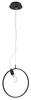 Lampa wisząca Skiros 35 1x60W E27  led+12W LED czarny 4000K