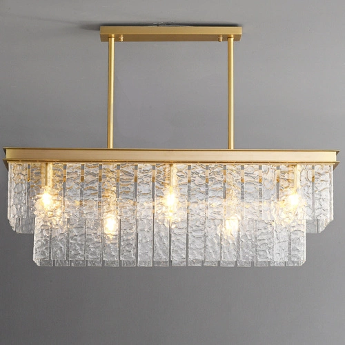 Lampa wisząca kryształowa ICELAND 100 cm biało-złota do jadalni i salonu Step into Design