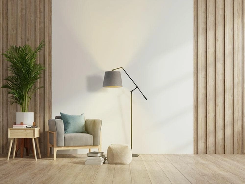 Lampa podłogowa FOYA srebrna morska