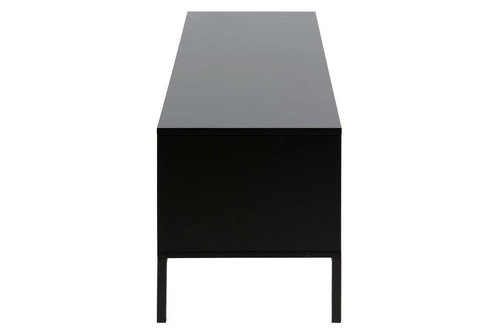 Komoda Seaford 140 cm czarna dąb naturalny industrialna z szufladami do salonu RTV Actona