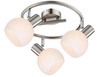 Lampa sufitowa Mauro spirala 3x4W E14  LED rgb satyna nikiel z pilotem