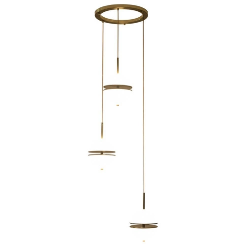 Lampa wisząca kula LED SFERA-3 złota 50 cm do salonu i nad wyspę Step into Design