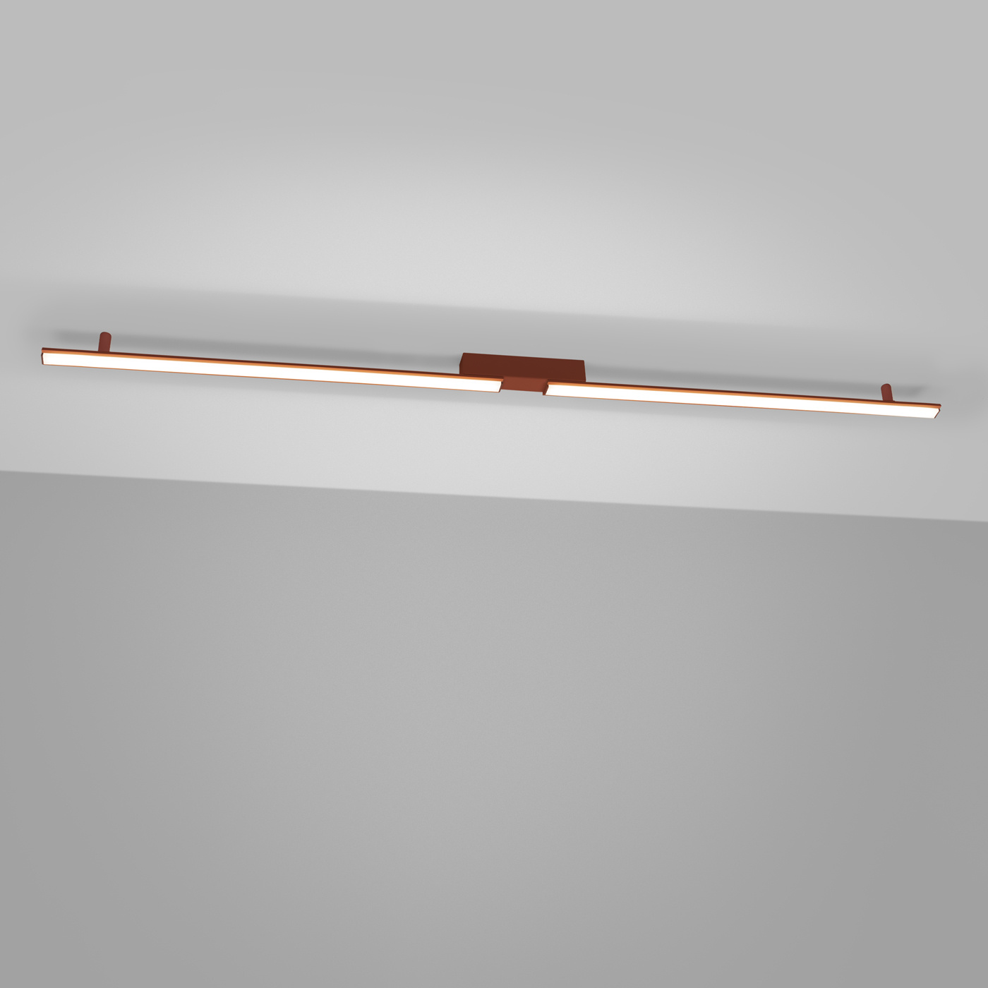 Plafon LED LAGOM czerwony nowoczesny do salonu i kuchni 4000K Thoro aluminium