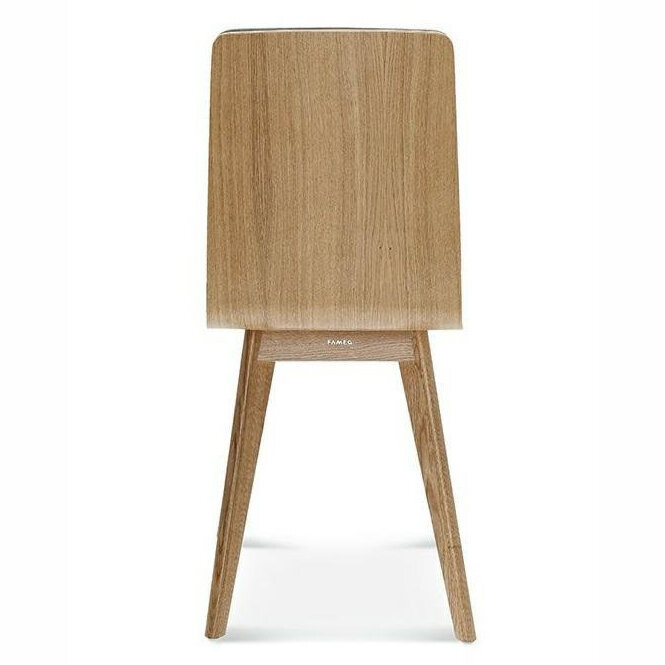 Krzesło do jadalni Fameg Cleo tapicerowane dębowe nowoczesne personalizowane na zamówienie