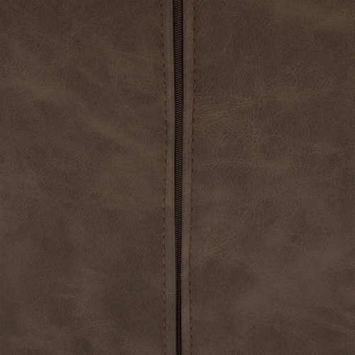 Krzesło tapicerowane Olwen Atmosphera brązowe do jadalni nowoczesne na czarnych nogach