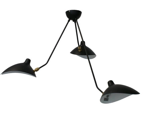 Lampa wisząca CRANE-3P czarna nowoczesna 3-punktowa do salonu nad stół 90 cm