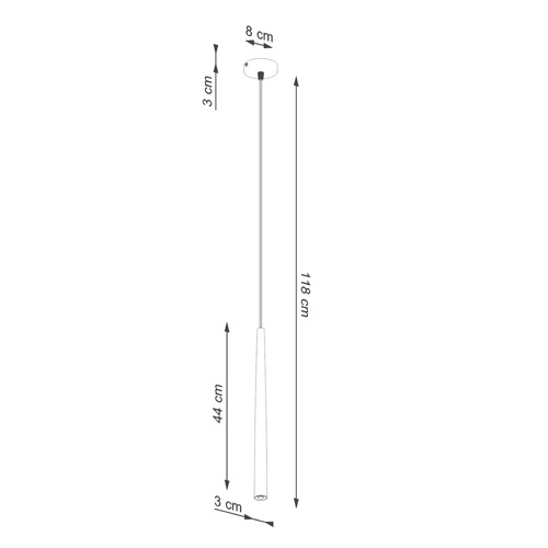 Lampa wisząca BLISS 1 czarna nowoczesna regulowana do salonu i jadalni nad stół