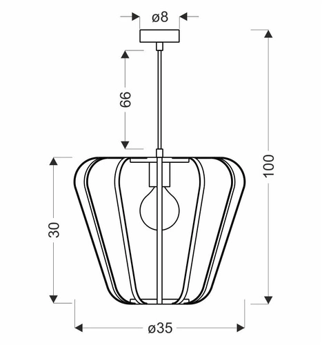 Lampa wisząca Jonas czarna nowoczesna regulowana do salonu kuchni lub nad stół 35 cm