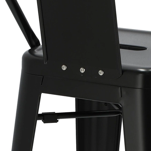 Hoker Paris Back Short 75 cm metalowy z oparciem nowoczesny do kuchni personalizowany D2.DESIGN