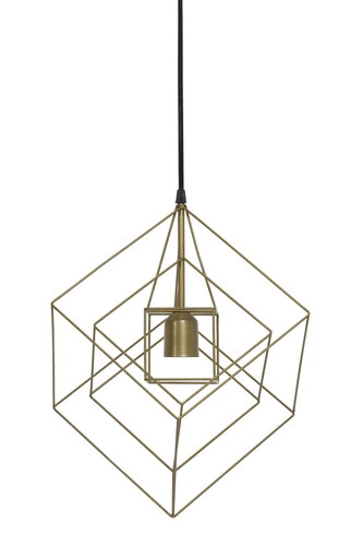 Lampa wisząca Kubinka 25x25x27 antyczny brąz OUTLET
