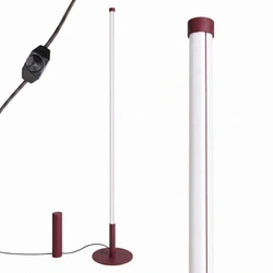 Lampa stojąca do salonu TRANG burgund nowoczesna LED 3000K