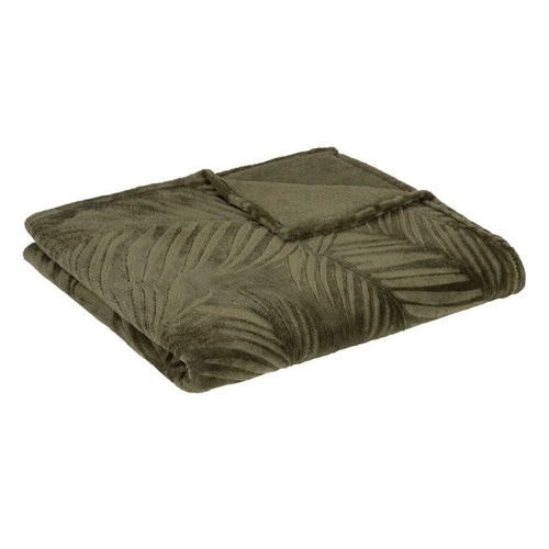 Koc flanelowy Zoa khaki 150x125cm
