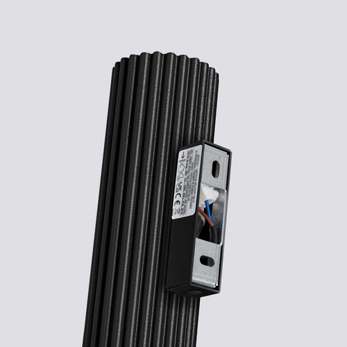 Kinkiet ścienny KARBON 30 czarny nowoczesny aluminiowy z ruchomym kloszem do salonu i sypialni