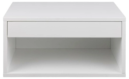 Szafka nocna wisząca biała 50 cm z szufladą minimalistyczna Actona Cholet do sypialni