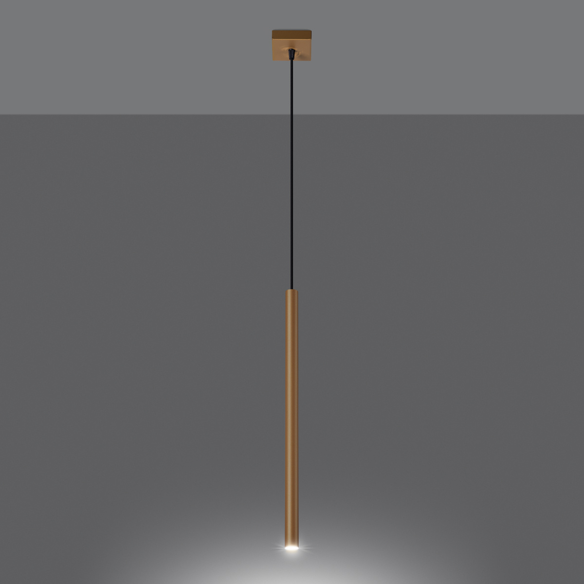 Lampa wisząca złota Pastelo 1 nowoczesna metalowa do salonu i nad stół Sollux Lighting