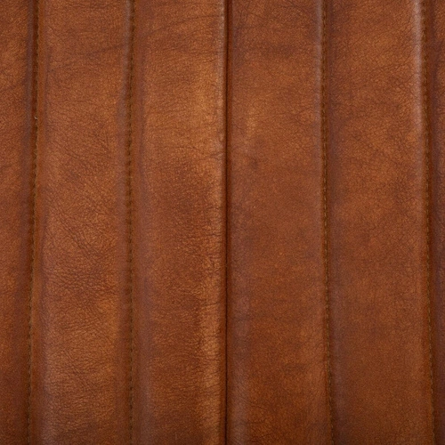 Krzesło tapicerowane skóra naturalna Kavi Atmosphera do jadalni brązowe z podłokietnikami