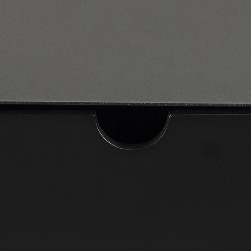 Szafka nocna Actona Joliet czarna, minimalistyczna, 30x30 cm, z szufladą i półką, styl holenderski