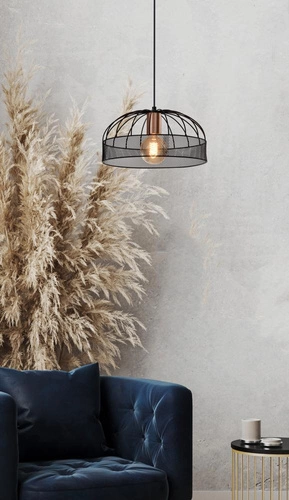 Lampa wisząca Levi czarna regulowana loftowa do salonu i jadalni nad stół 30 cm