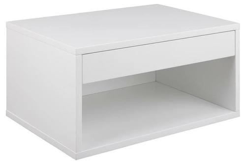 Szafka nocna wisząca biała 50 cm z szufladą minimalistyczna Actona Cholet do sypialni