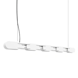 Lampa wisząca LED CHAIN 158 biała nowoczesna nad wyspę