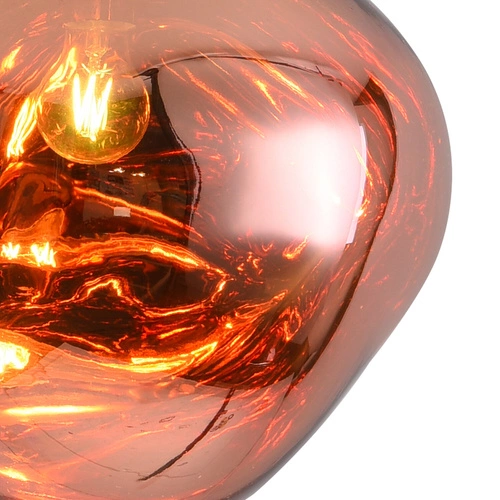 Lampa wisząca kula GLAM 28 cm miedziana nowoczesna do salonu i nad stół Step into Design