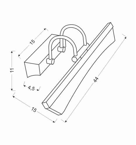 Kinkiet ścienny LED Glory chrom nowoczesny regulowany do salonu i sypialni CANDELLUX