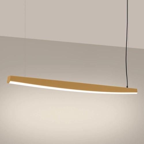 Nowoczesna lampa wisząca LED JORUN 150 złota regulowana do salonu i nad stół