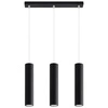 Lampa wisząca Lagos 3-punktowa czarna nowoczesna lampa nad wyspę do kuchni i salonu