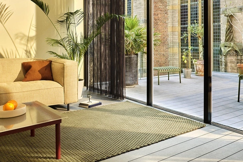 Dywan zewnętrzny Lace Thyme Pine 200x280 szary nowoczesny na taras balkon ogród łatwoczyszczący