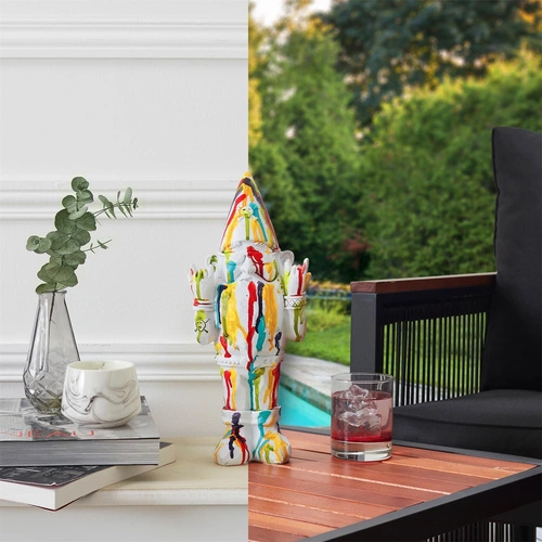 Figurka dekoracyjna Gnom Rock Intesi nowoczesna do ogrodu lub salonu 33 cm na prezent