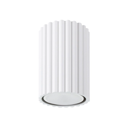 Plafon sufitowy KARBON 10 biały nowoczesny aluminiowy do salonu i sypialni SOLLUX