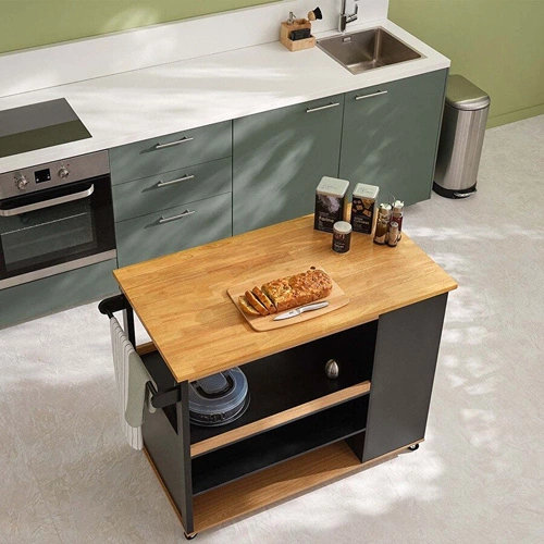 5five simply smart bambusowy dozownik na płyn do naczyń z organizerem do kuchni