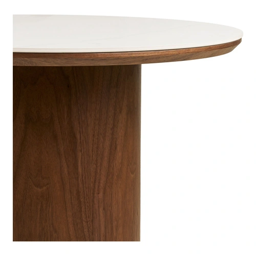 Stolik kawowy Noli okrągły 60 cm ceramiczny skandynawski do salonu