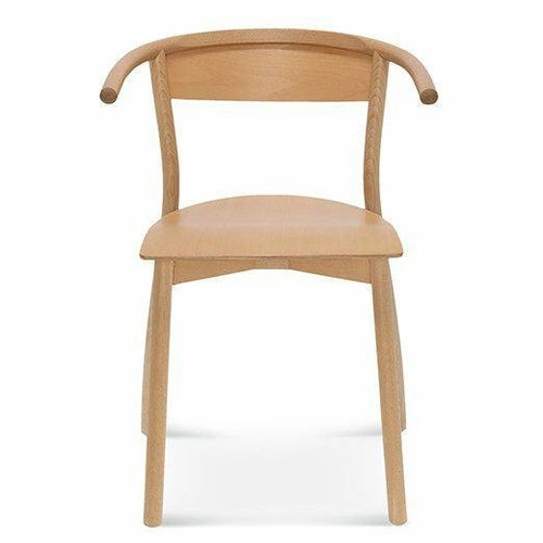 Krzesło drewniane Fala Fameg skandynawskie z podłokietnikami do jadalni i salonu personalizowane