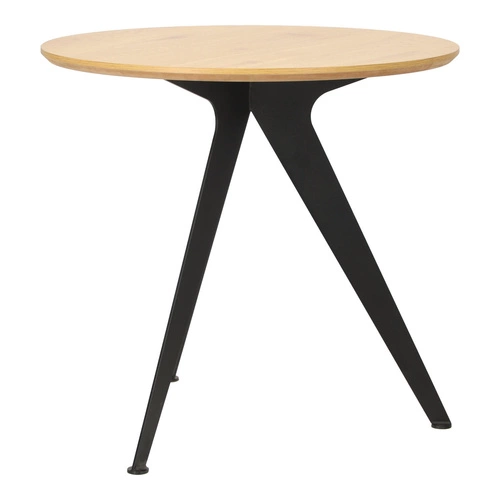 Stół Lofty Round 80 czarny/naturalny      Outlet