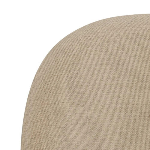 Hoker Sophia beżowy tapicerowany 65 cm do kuchni na dębowych nogach