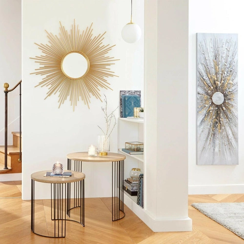 Lampa wisząca kula Dris szklana złota do salonu i sypialni Atmosphera 20 cm