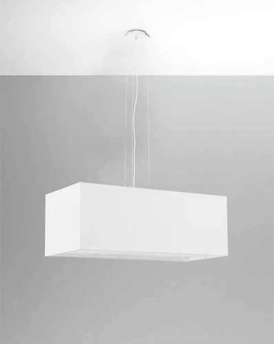 Żyrandol SANTA BIS 80 biały nowoczesny lampa wisząca do salonu i jadalni 3-punktowa