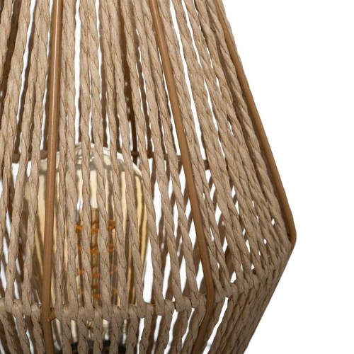 Lampka nocna do sypialni Aissa boho z plecionym kloszem naturalna Atmosphera 32 cm