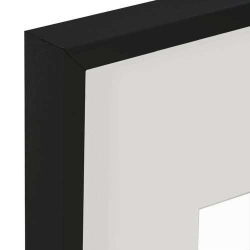 Ramka na zdjęcia 21x30 czarna wisząca nowoczesna Wood Slim Atmosphera MDF szkło