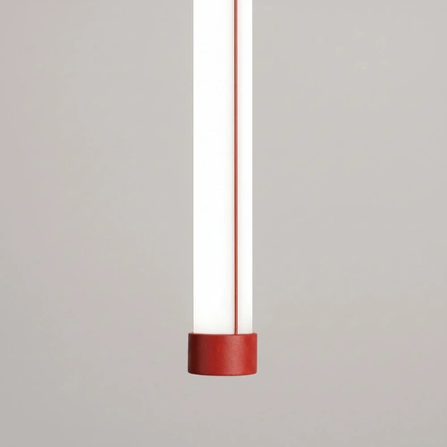Lampa wisząca TRANG 75 czerwona LED nad wyspę regulowana
